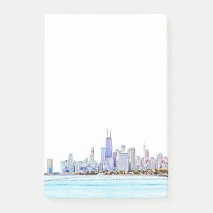 Notes post-it de Chicago Skyline