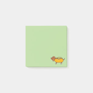 Notes Post-It de dachshund Hot Dog