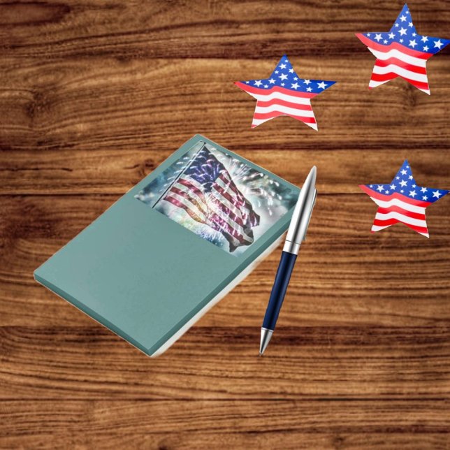 Notes post-it de fond Fireworks (Plan your patriotic activities, with notes to your loved ones, and friends!)