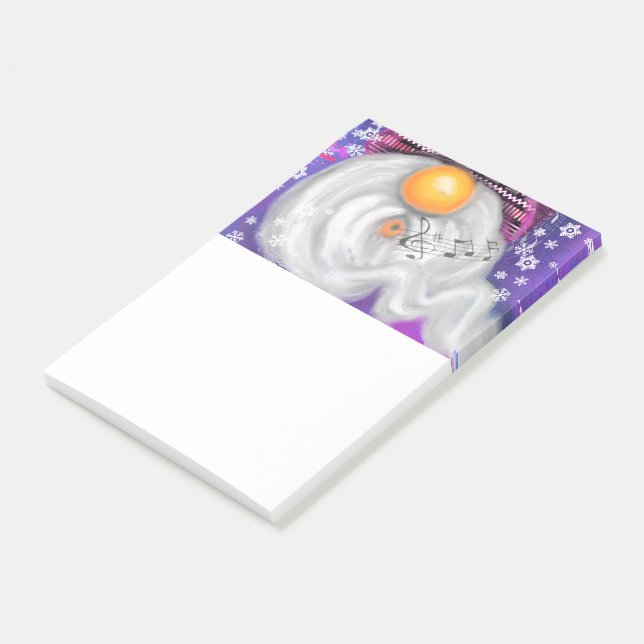 Notes Post-it® de Gnome de Noël (Incliné)