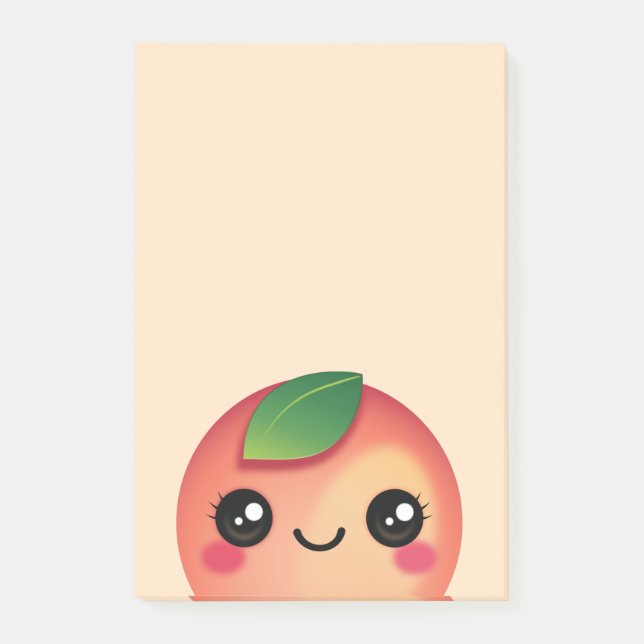 Notes post-it de Kawaii Peach (Devant)