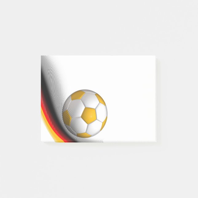 Notes post-it de la balle de football (Devant)