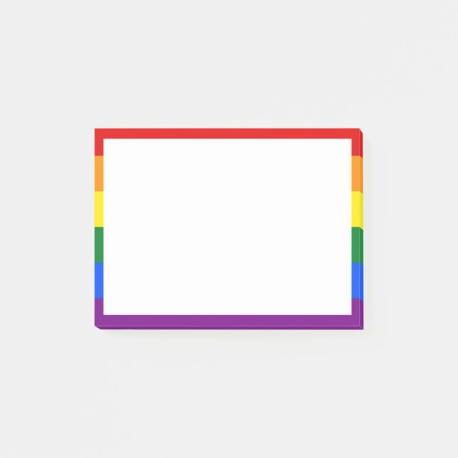 Notes post-it de la fierté arc-en-ciel (Devant)