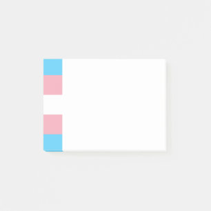 Notes post-it de la fierté transgenre