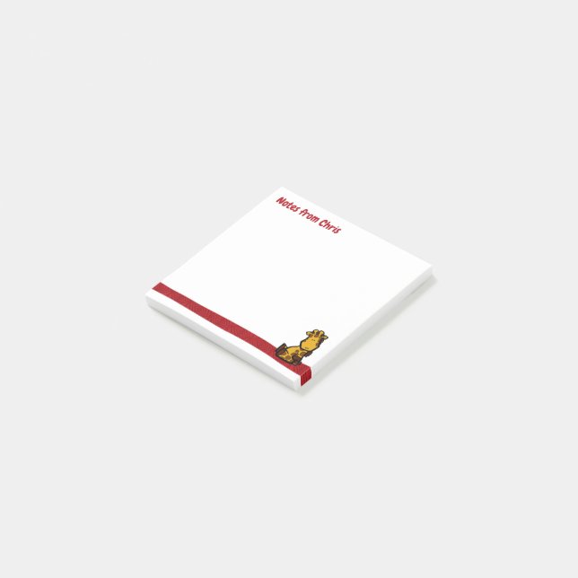 Notes post-it de la girafe sauvage (Incliné)