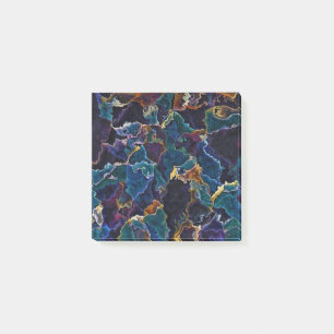 Notes post-it de la nappe d'huile