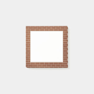 Notes post-it® de la paroi de brique