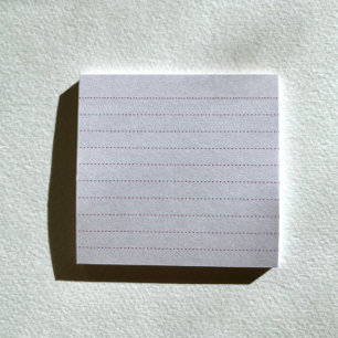 Notes post-it de la règle de point rose clair