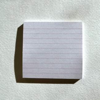 Notes post-it de la règle de point rose clair