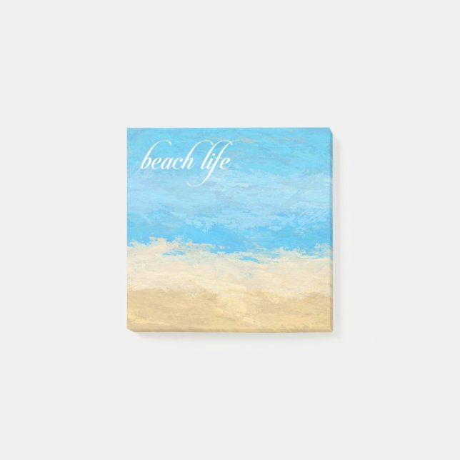 Notes post-it de l'aquarelle Beach Life (Devant)
