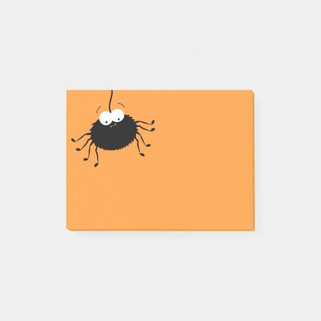 Notes Post-it® de l'araignée d'Halloween mignonnes (Devant)