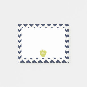 Notes post-it® de l'enseignant de la marine de po
