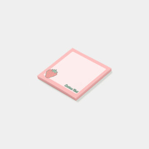 Notes post-it de l'icône fraise