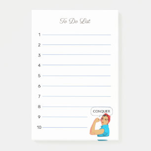 Notes Post-it de liste de choses à faire pour femm