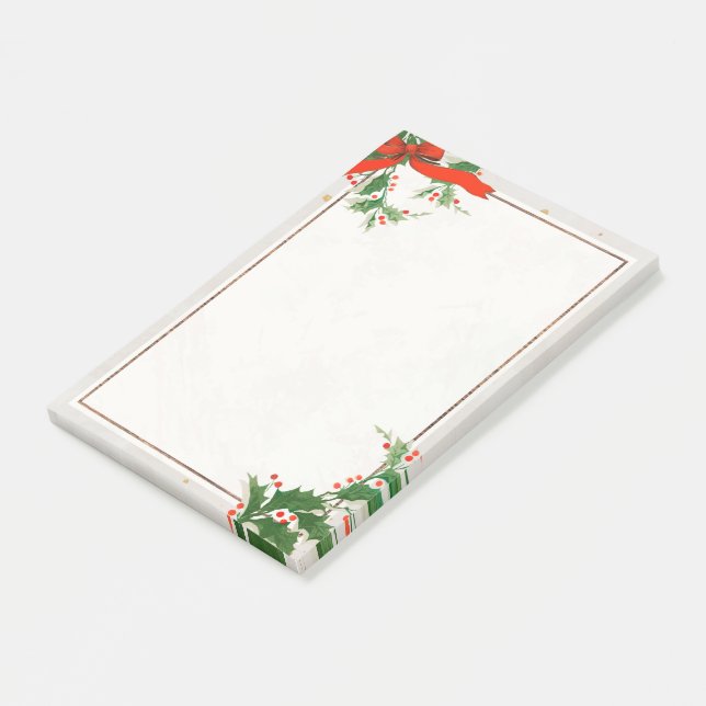 Notes post-it de Noël (Incliné)