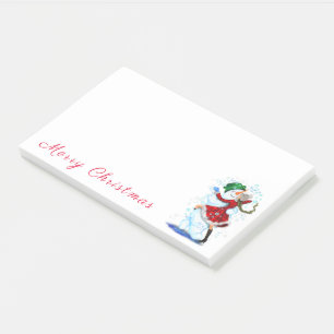 Notes post-it® de Noël Danseurs de neige et de fil