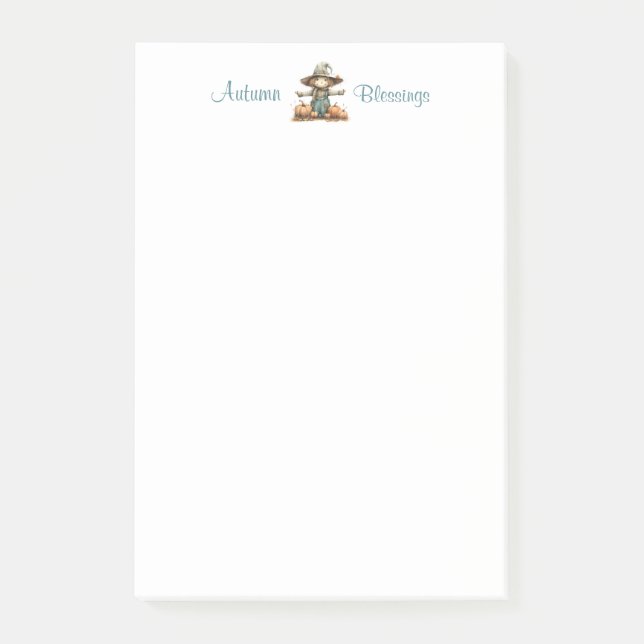 Notes post-it de patchs citrouille 4 x 6 (Devant)