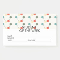 Notes Post-it de Récompense de l'Étudiant en Scien