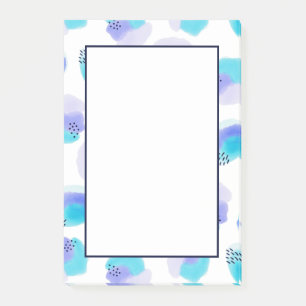 Notes post-it des contours d'aquarelle
