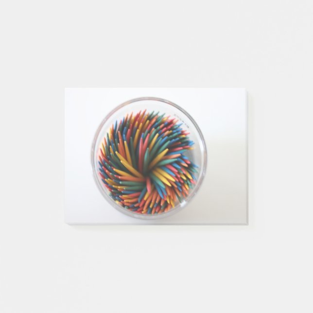 Notes post-it® des cure-dents colorés (Devant)