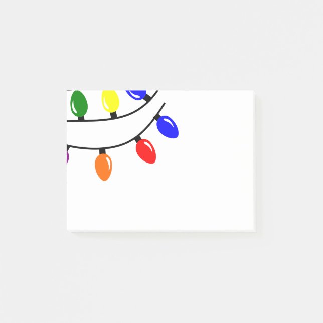 Notes post-it des lumières tangentes (Devant)