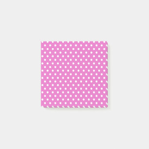 Notes post-it des Pois rose vif