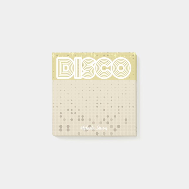 notes post-it disco retro (Devant)