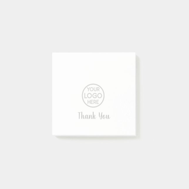 Notes post-it du Merci du logo d'entreprise person (Devant)