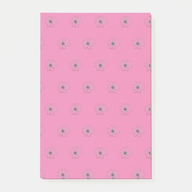 Notes post-it du Motif de fleurs (Devant)