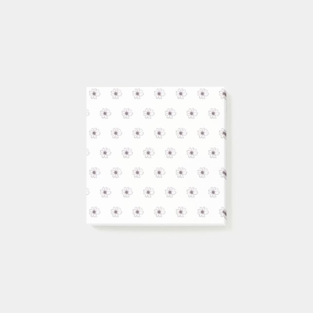 Notes post-it du Motif de fleurs (Devant)