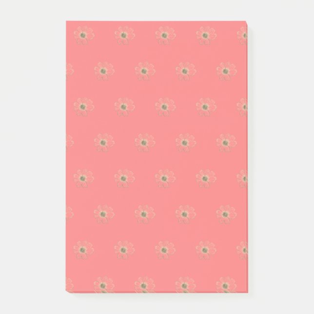 Notes post-it du Motif de fleurs (Devant)
