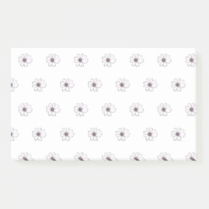 Notes post-it du Motif de fleurs