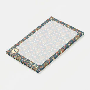 Notes post-it du Motif de fraises Paisley