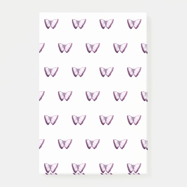 Notes post-it du Motif papillon (Devant)