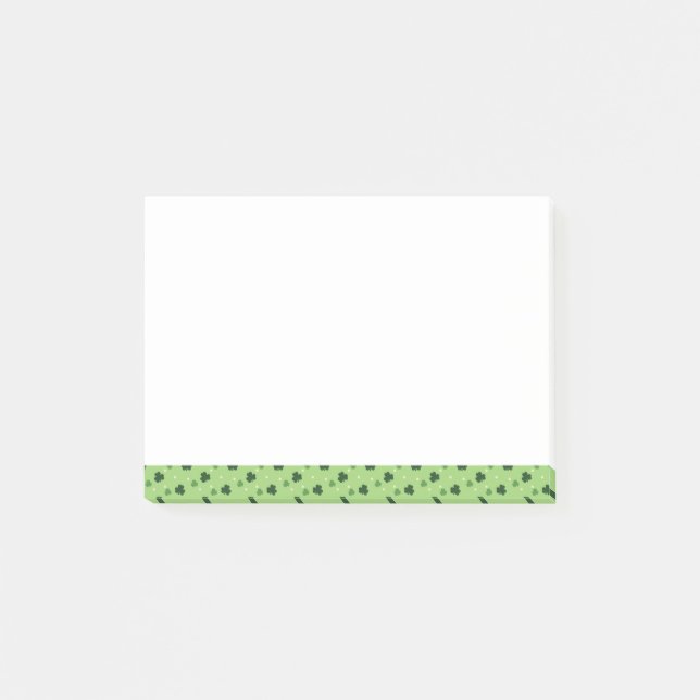 Notes post-it du Motif shamrock (Devant)