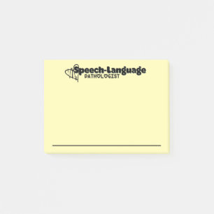 Notes post-it du pathologiste du langage vocal