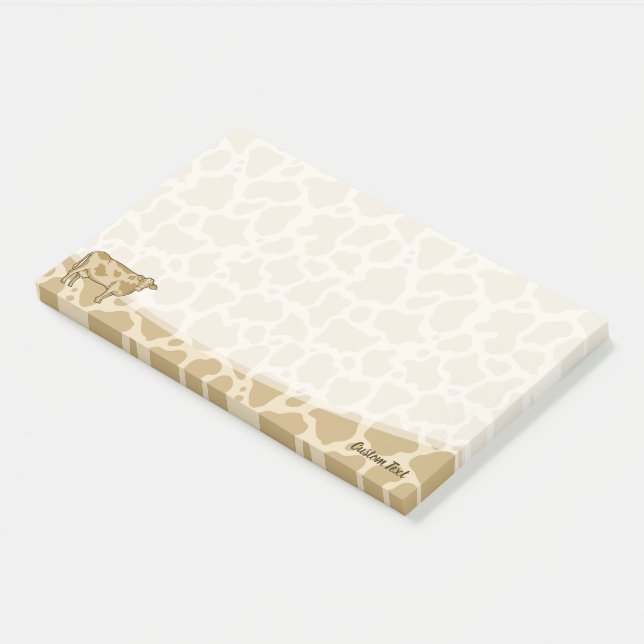 Notes post-it du profil de vache (Incliné)