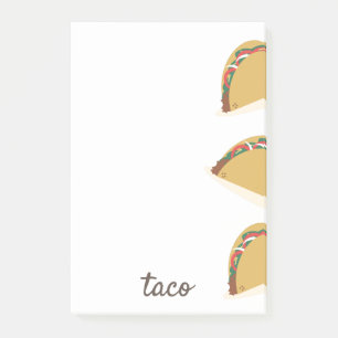 Notes post-it du restaurant mexicain Taco