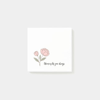 Notes post-it du Wonky Zoo Peonies