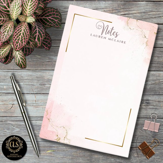 Notes Post-It® Élégantes à Nom Personnalisé (Créateur téléchargé)