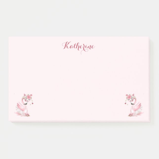 Notes Post-IT Flamant rose (Devant)