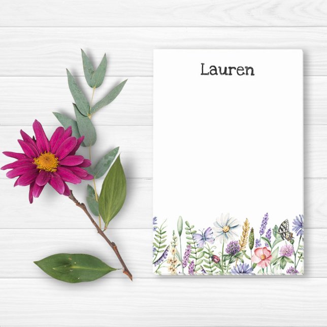 Notes post-it fleur sauvage (Créateur téléchargé)