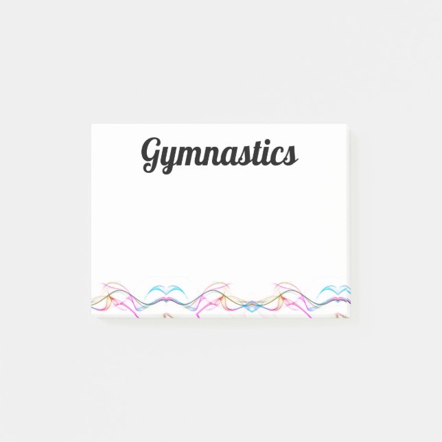 Notes post-it - Gymnastique 4" x 3" (Devant)