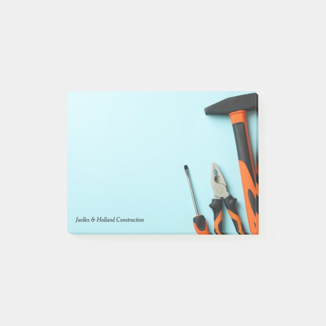 Notes post-it minimales de l'ensemble d'outils cor (Devant)