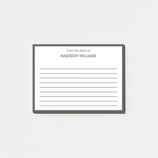 Notes post-it minimes, tendance et modernes (Devant)