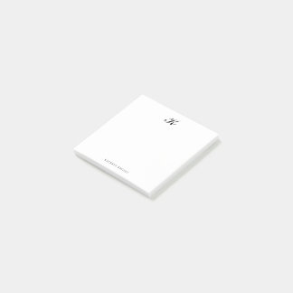 Notes post-it monogramme classique