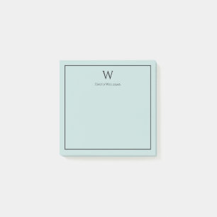 Notes post-it monogramme personnalisées