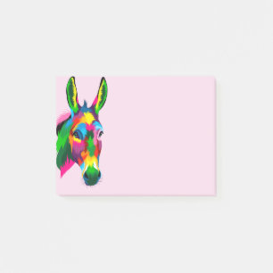 Notes post-it multicolores pour âne