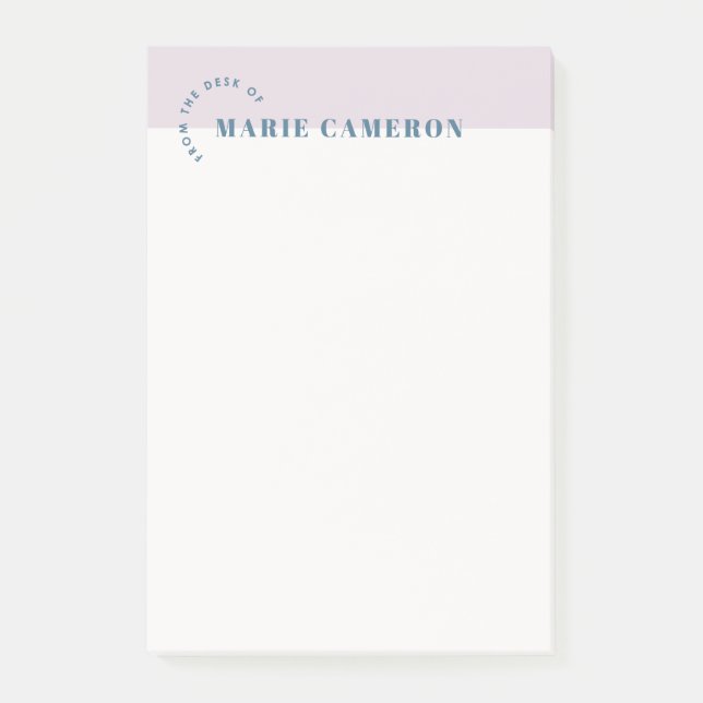 Notes Post-it Pastel simples - Violet (Devant)