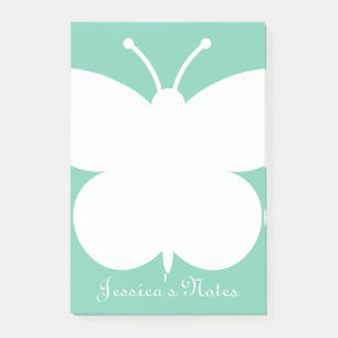 Notes Post-it® personnalisées avec papillon mignon